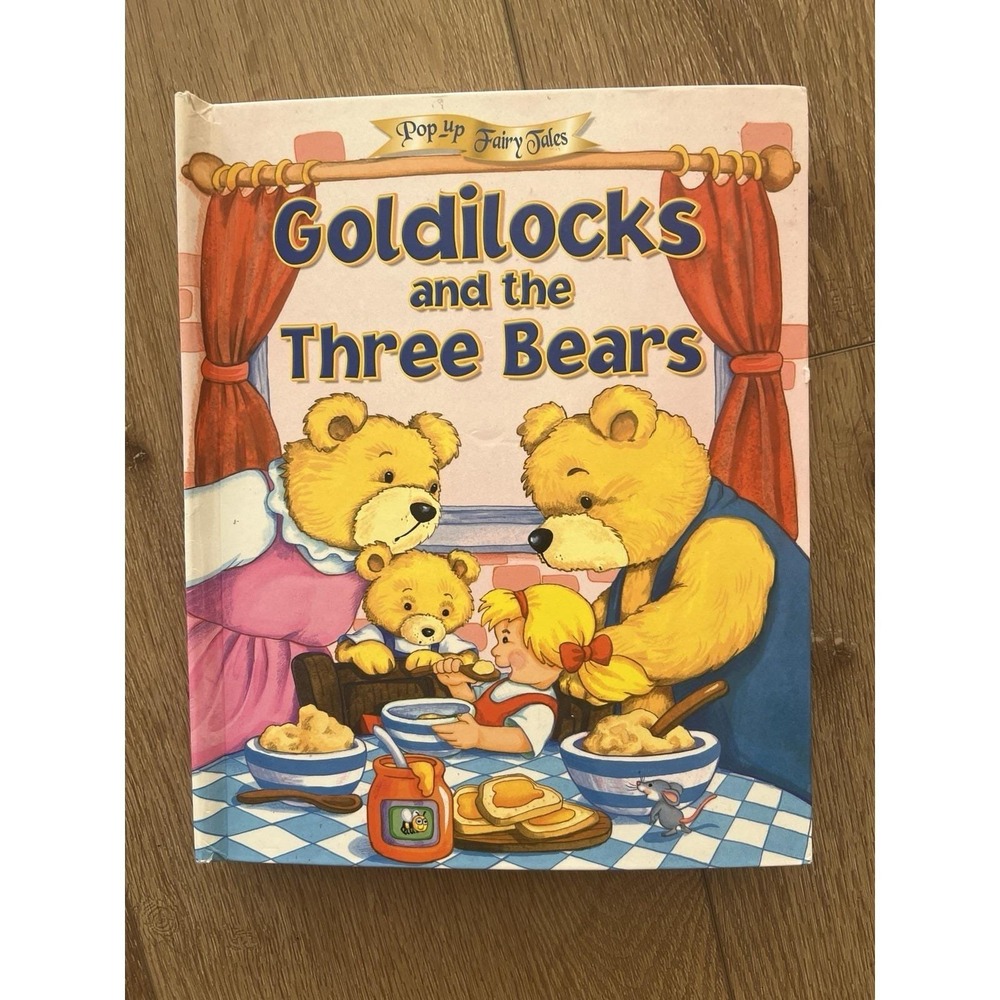 PopUp Goldilocks & The 3 Bears Fairy Tales Beautiful Children's Book, 2003 Vtg